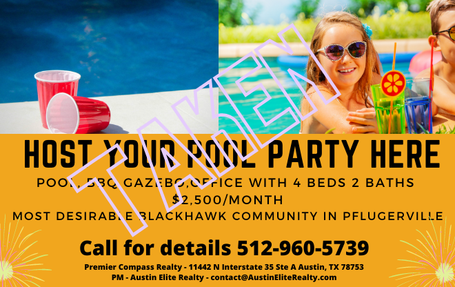 desired Black Hawks community, house with a pool