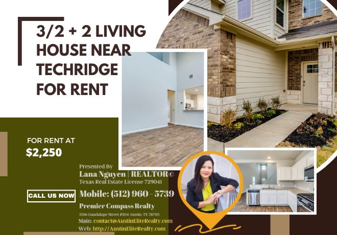 house for rent near Techridge in north austin texas